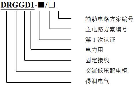 GGD型号及含义